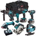 Makita 18V 7 Piece Cordless Kit with 3 x 5.0Ah Batteries T4TKIT-44